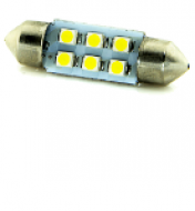Светодиод 12V АС-6  WHITE FE-T11 *36 S8.5 6SMD (10 шт)    МАЯК