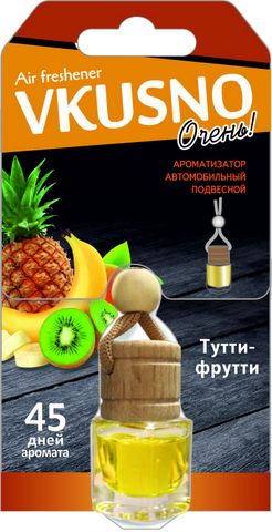 Ароматизатор подвесной бочонок  Fresco Vkusno Тутти-Фрутти AR1VB008 AZARD