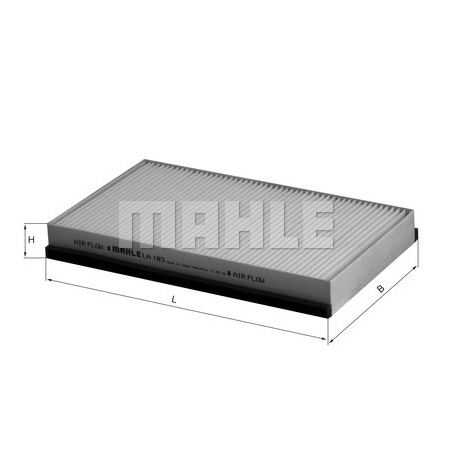 MAHLE Элемент фильтрующий салонного фильтра LA 183 Z0322 (CU 2746)
