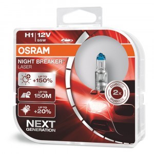 64150NL-01B К-т ламп H1 55W 12V 150%  (1 шт) БЛИСТЕР   OSRAM