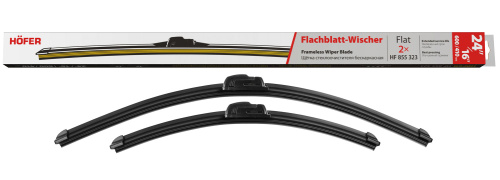 Щетка стеклоочистителя бескаркасная 600 мм + 410 мм (2шт) HF 855 323