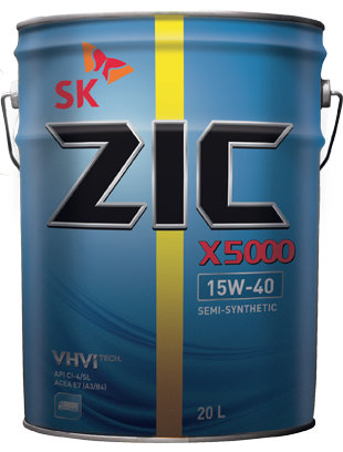 ZIC NEW X 5000 15w40 CI-4  20 л (масло полусинтетическое)