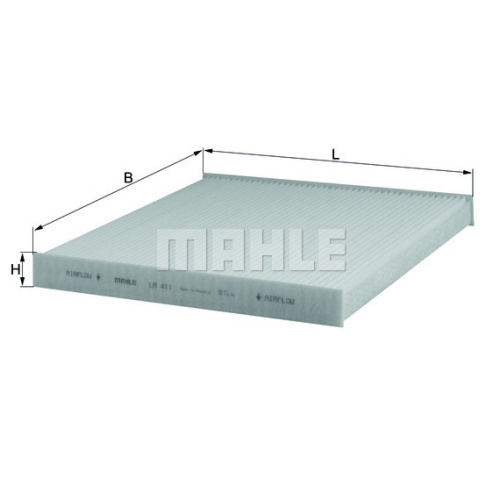 MAHLE Элемент фильтрующий салонного фильтра LA 411 S0322 (CU 2544)