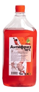 Жидкость охлаждающая Антифриз -40 красный, канистра 1кг BelProm