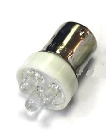 Светодиод 12V21-3 WHITE T15 BA 15S 3LED (10 шт)    МАЯК