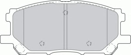 Колодки тормозные V981 Toyota PF1497k1 04465-48100   FINWHALE