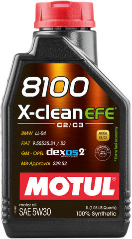 MOTUL 8100 X-Clean EFE 5w30 100% Synthetic 1 л (синтетическое)