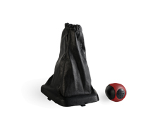 KPP00170 Ручка КПП Калина рамка кожа красный_mini