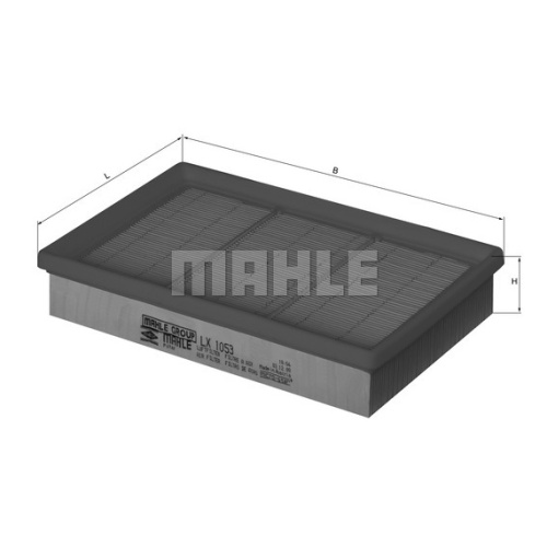 MAHLE Элемент фильтрующий воздушного фильтра LX 1053 S0322 (C 2589)
