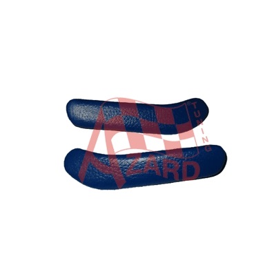 Вставки в ручки подлокотника ВАЗ 2110-12 нат. кожа/СИНИЙ (к-т 2шт) РД000007