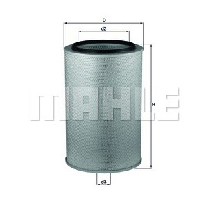 MAHLE Элемент фильтрующий воздушного фильтра LX 626 D0322