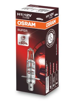 64150SUP ЛАМПА H1 12V 55W P14,5s +30% (1 шт)   OSRAM