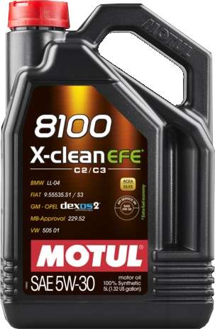 MOTUL 8100 X-Clean EFE 5w30 100% Synthetic 4 л (синтетическое)