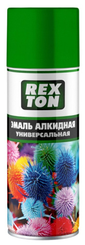 RT-101.80 Эмаль алкидная универсальная REXTON, зеленое яблоко, аэрозоль, 520 мл