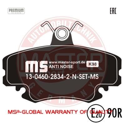 Колодки передние Ларгус с ABS 13046028342N-SET-MS комплект    МАСТЕР СПОРТ