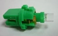 Светодиод 12V 1,2 б/ц с патроном GREEN T5 BAX10S (10 шт)    МАЯК