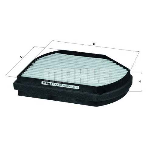 MAHLE Фильтр салонный угольный LAK 37 Z0322 (CU 2897)