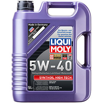 LIQUI MOLY Synthoil High Tech 5w40 SM/CF  5 л  (масло синтетическое)  1925