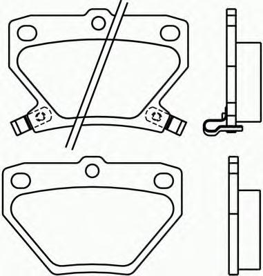 Колодки тормозные задние V675 Toyota PF1454k1 04466-52010 04466-52020 446620090   FINWHALE