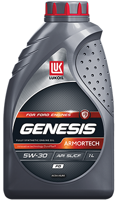 ЛУКОЙЛ Genesis Armortech FD 5w30  1 л API SL/CF  (масло синтетическое)
