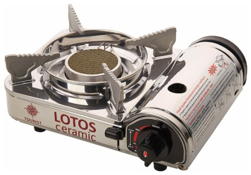 Плита газовая портативная LOTOS CERAMIC (TR-350) - керамическая, «Tourist»