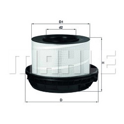 MAHLE Элемент фильтрующий воздушного фильтра LX 814/1 D0322