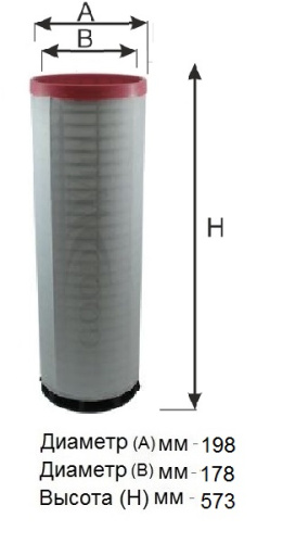 Фильтр воздушный AG 1121/1 (ВСТАВКА)\GOODWILL    (AF26402) (P782109) (SAKURA. A-8103)  (MANN. CF810)