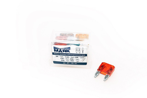 Предохранители МИНИ флажковые цинк 15А (10 шт box)  МАЯК APF-190-15