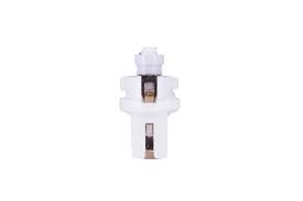 Светодиод 12V 1,2 б/ц  с патроном 1SMD BAX8,7D T5 WITH CAP WHITE (10 шт)     МАЯК