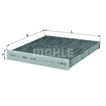 MAHLE Фильтр салонный угольный LAK 859 Z0322 (CUK 22 013)