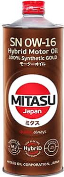 MITASU GOLD 0W16 SN  1 л (масло синтетическое)