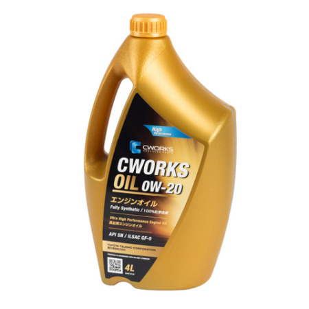 CWORKS OIL 0W-20 SN/GF-5, 4L Масло моторное синт.