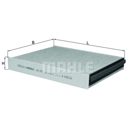 MAHLE Фильтр салонный угольный LAK 875 Z0322  (CUK 25 007)