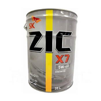 ZIC NEW X7 5w40  20 л (масло синтетическое)