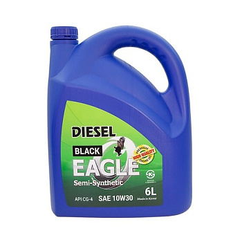 Масло дизельное BLACK EAGLE Diesel Semi-Syn. 10W30 API CG-4  6L