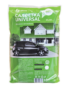 GRASS Салфетка микрофибра универсальная 35*40см (10шт) (арт. IT-0307)