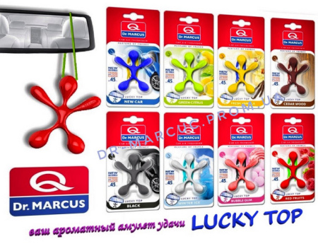 Освежитель воздуха Dr.Marcus Lucky Top (уп. 16/96) короб Green Citrus