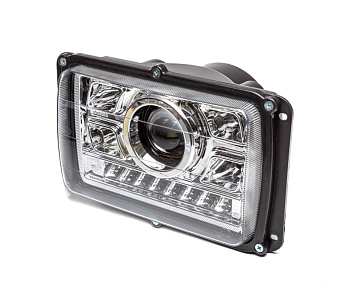 Фара светодиодная, с ДХО, указателем поворота, 24 В, 36.3775-20 LED AE, АвтоЭлектрика