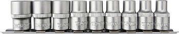 Набор головок торцевых 1/2"DR на держателе, внешний TORX®, E10-E24, 9 предметов S13S139SM