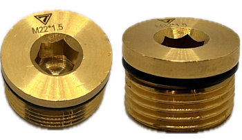 Заглушка M22x1,5мм под шестигранник, (P.M22x1,5)