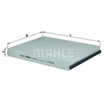 MAHLE Элемент фильтрующий салонного фильтра LA 657 Z0322 (CU 2513)