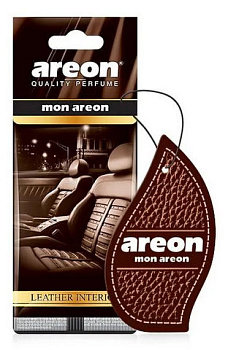 Ароматизатор сухой AREON MON плавник Leather Interior 704-043-342