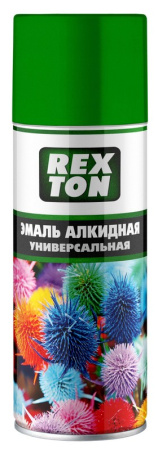 RT-101.80 Эмаль алкидная универсальная REXTON, зеленое яблоко, аэрозоль, 520 мл