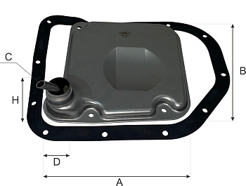 Фильтр АКПП ATG 023 \31728AA141\GOODWILL    SUBARU Forester 2.0 (13-)  (JS ASAKASHI. JT519)