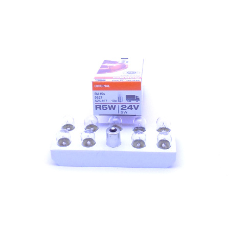 5627 ЛАМПА R5W 24V 5W BA15s OSRAM (10шт)