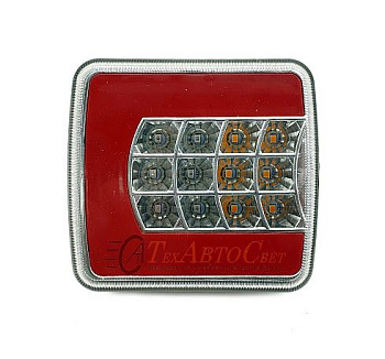 Фонарь задний, NEON, светодиодный, 105х100х35 мм, 12 В
