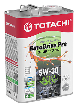TOTACHI EURODRIVE PRO LL   Fully Synthetic   5W30   API SN, ACEA C3 4л масло синтетическое