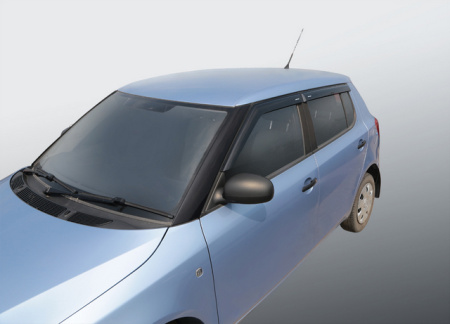 Дефлекторы на боковые стекла VORON GLASS SCODA FABIA 2007-2014н.в (накл/скотч) (к-т 4шт)