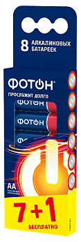 Эл-т питания ФОТОН  LR6 BP8 (бл. 7+1шт) (пальчиковые)