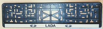 Рамка с защелкой СТД ЛАДА черная (арт 112/2-STD-LA)